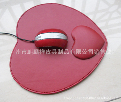 厂家直销 广州市麒麟祥皮具制品皮质办公鼠标垫，环保低价促销来袭